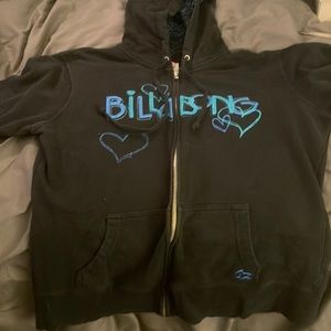 Billabong heart sweatshirt XL